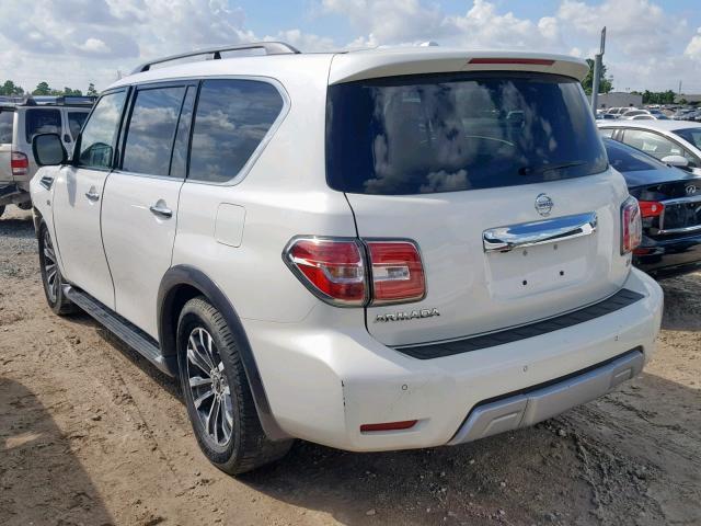 JN8AY2ND4H9001717 - 2017 NISSAN ARMADA SV WHITE photo 3