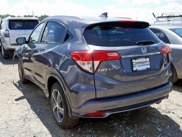 3CZRU6H96KM711908 - 2019 HONDA HR-V TOURI GRAY photo 3