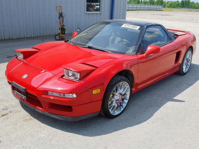 JH4NA1152PT000138 - 1993 ACURA NSX RED photo 2