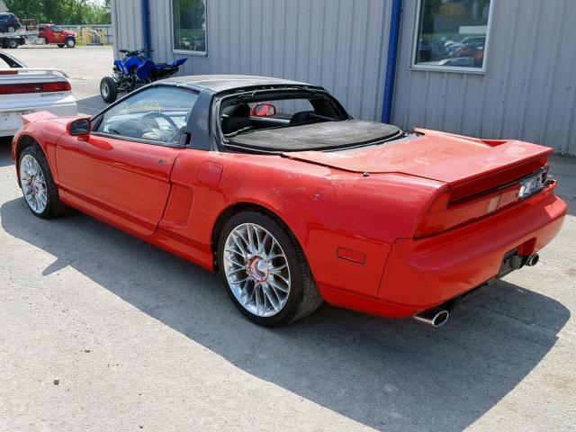 JH4NA1152PT000138 - 1993 ACURA NSX RED photo 3
