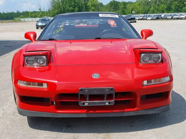 JH4NA1152PT000138 - 1993 ACURA NSX RED photo 9