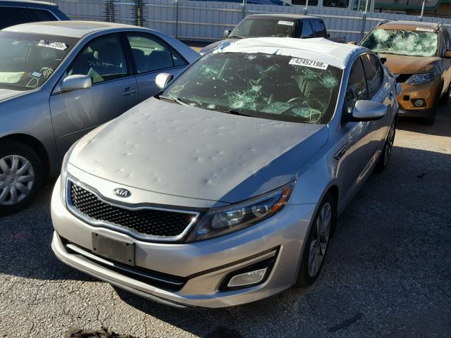 5XXGR4A64FG399727 - 2015 KIA OPTIMA SX SILVER photo 2