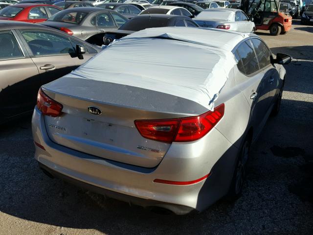 5XXGR4A64FG399727 - 2015 KIA OPTIMA SX SILVER photo 4