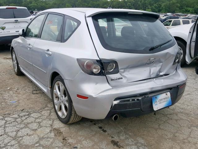 JM1BK343981177709 - 2008 MAZDA 3 HATCHBAC SILVER photo 3