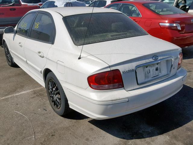 KMHWF25S95A179635 - 2005 HYUNDAI SONATA GL WHITE photo 3