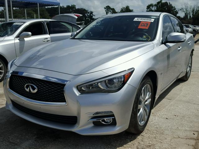 JN1BV7AR5FM403539 - 2015 INFINITI Q50 BASE SILVER photo 2