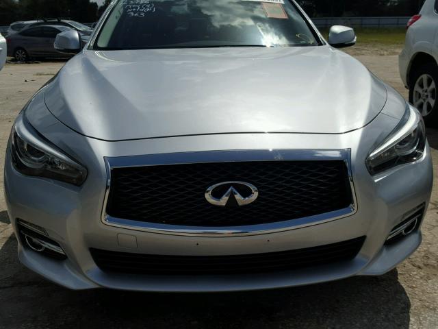 JN1BV7AR5FM403539 - 2015 INFINITI Q50 BASE SILVER photo 9