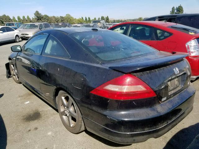 1HGCM81775A012922 - 2005 HONDA ACCORD EX BLACK photo 3