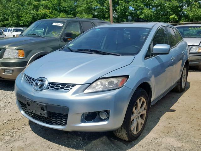 JM3ER29L280189256 - 2008 MAZDA CX-7 BLUE photo 2