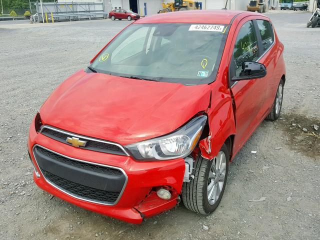 KL8CF6SA4HC747379 - 2017 CHEVROLET SPARK 2LT RED photo 2