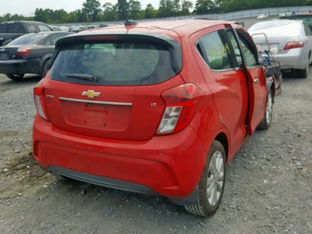 KL8CF6SA4HC747379 - 2017 CHEVROLET SPARK 2LT RED photo 4