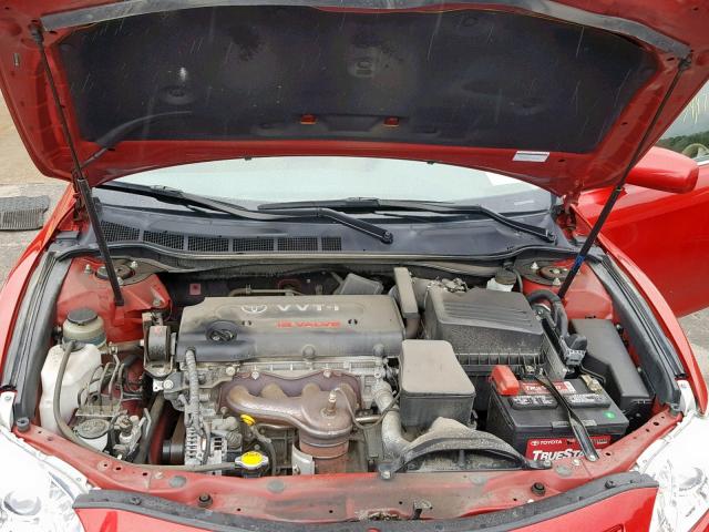 JTNBE46K773033690 - 2007 TOYOTA CAMRY NEW RED photo 7