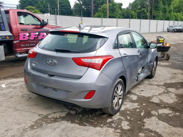 KMHD35LE3DU119698 - 2013 HYUNDAI ELANTRA GT SILVER photo 4