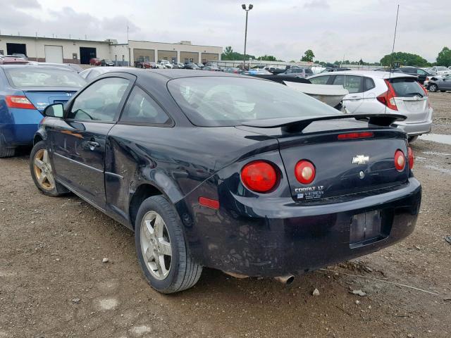 1G1AL15F767825413 - 2006 CHEVROLET COBALT LT BLACK photo 3