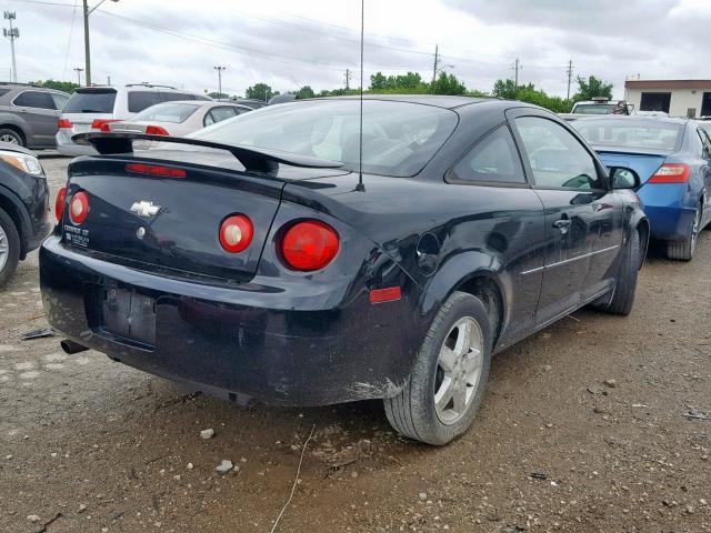 1G1AL15F767825413 - 2006 CHEVROLET COBALT LT BLACK photo 4