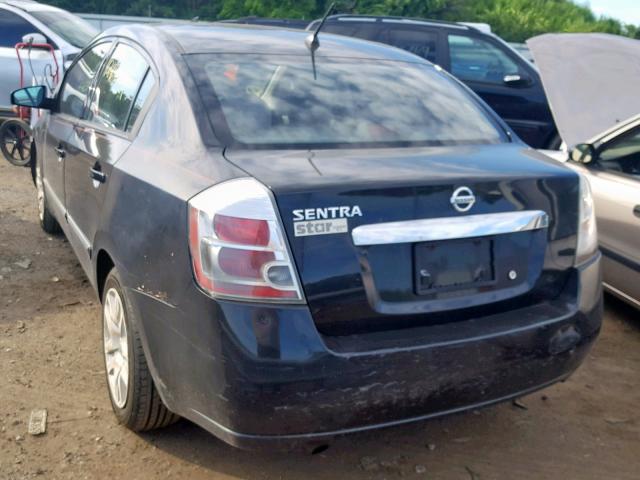 3N1AB6AP9AL673051 - 2010 NISSAN SENTRA 2.0 BLACK photo 3