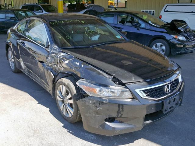 1HGCS12819A015406 - 2009 HONDA ACCORD EXL BLACK photo 1