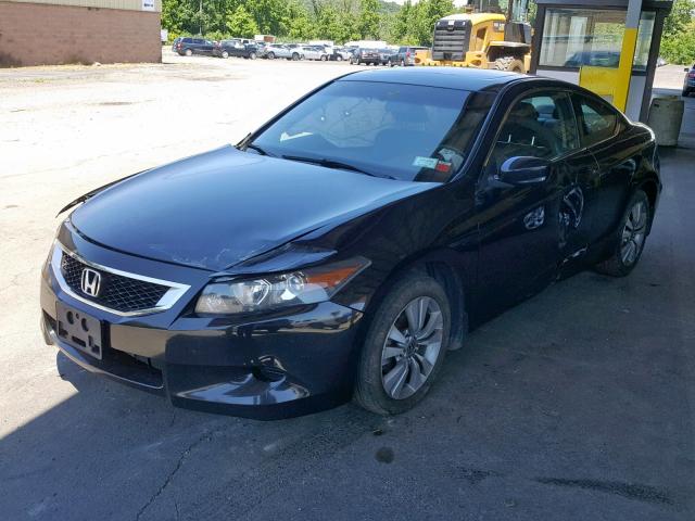 1HGCS12819A015406 - 2009 HONDA ACCORD EXL BLACK photo 2