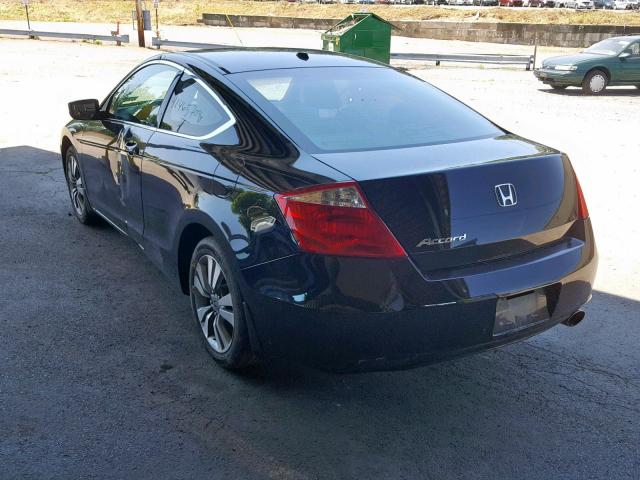 1HGCS12819A015406 - 2009 HONDA ACCORD EXL BLACK photo 3