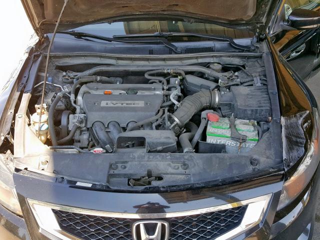 1HGCS12819A015406 - 2009 HONDA ACCORD EXL BLACK photo 7