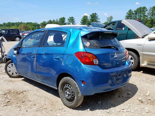 ML32A3HJ8FH061081 - 2015 MITSUBISHI MIRAGE DE BLUE photo 3