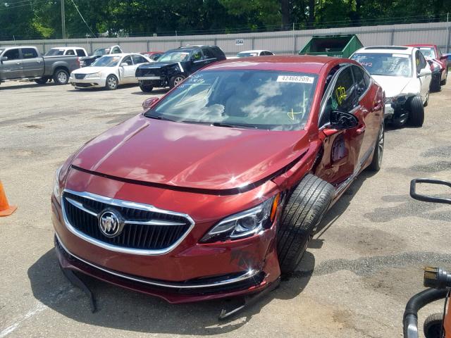 1G4ZP5SS8HU193397 - 2017 BUICK LACROSSE E BURGUNDY photo 2