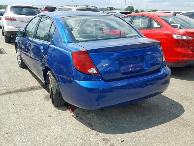 1G8AJ52F25Z178196 - 2005 SATURN ION LEVEL BLUE photo 3