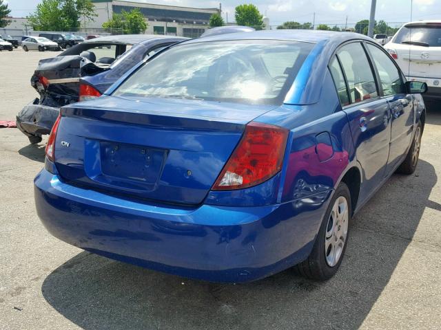 1G8AJ52F25Z178196 - 2005 SATURN ION LEVEL BLUE photo 4