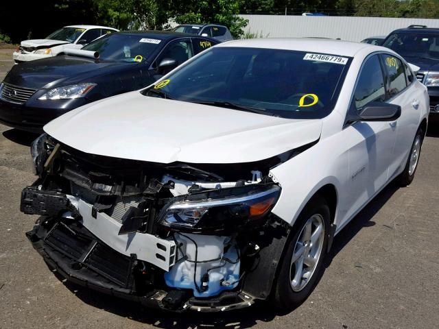 1G1ZB5ST0JF214953 - 2018 CHEVROLET MALIBU LS WHITE photo 2