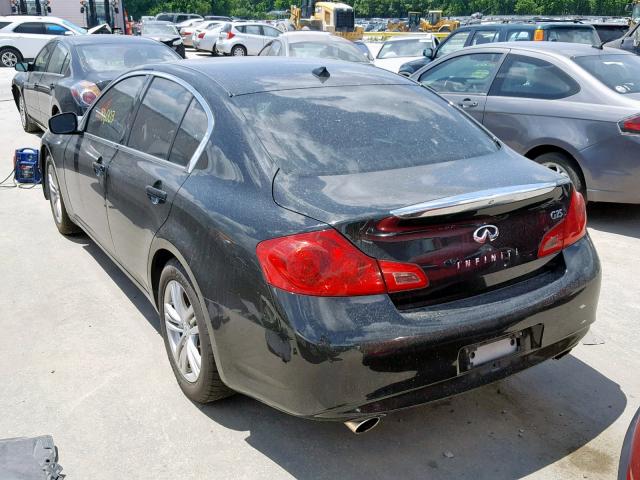 JN1DV6AP5BM601419 - 2011 INFINITI G25 BASE BLACK photo 3