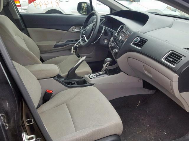 2HGFB2F53DH598994 - 2013 HONDA CIVIC LX BLACK photo 5