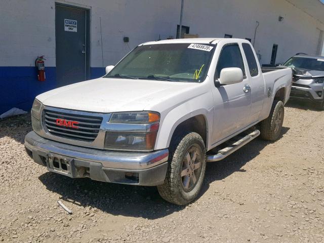 1GTJ6MF94B8138872 - 2011 GMC CANYON SLE WHITE photo 2