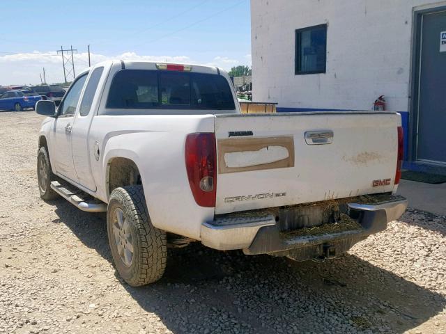 1GTJ6MF94B8138872 - 2011 GMC CANYON SLE WHITE photo 3