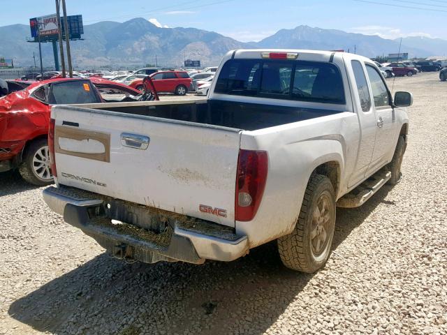 1GTJ6MF94B8138872 - 2011 GMC CANYON SLE WHITE photo 4