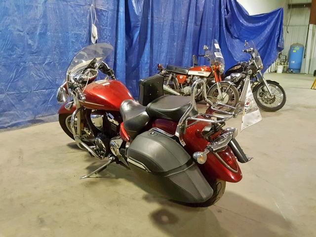 JYAVP25E09A009642 - 2009 YAMAHA XVS1300 CT RED photo 3