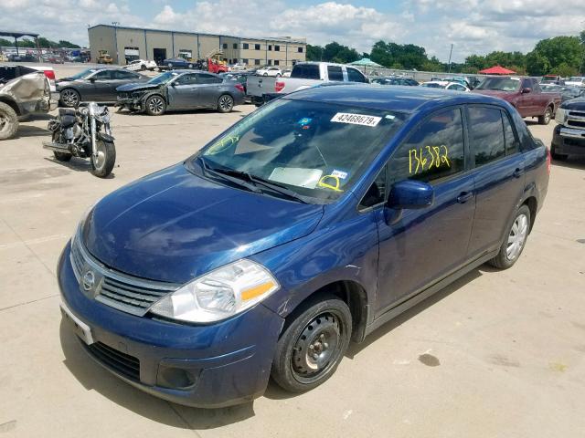 3N1BC11E09L495206 - 2009 NISSAN VERSA S BLUE photo 9