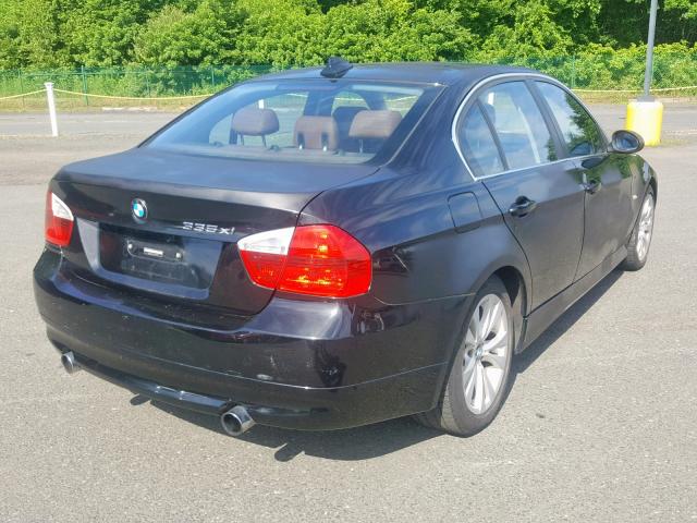 WBAVD53567A007339 - 2007 BMW 335 XI BLACK photo 4