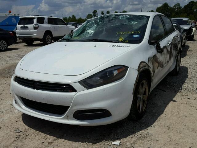 1C3CDFBB7FD187049 - 2015 DODGE DART SXT WHITE photo 2