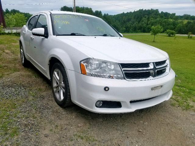 1B3BD1FG7BN587425 - 2011 DODGE AVENGER MA WHITE photo 1