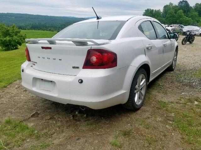 1B3BD1FG7BN587425 - 2011 DODGE AVENGER MA WHITE photo 4