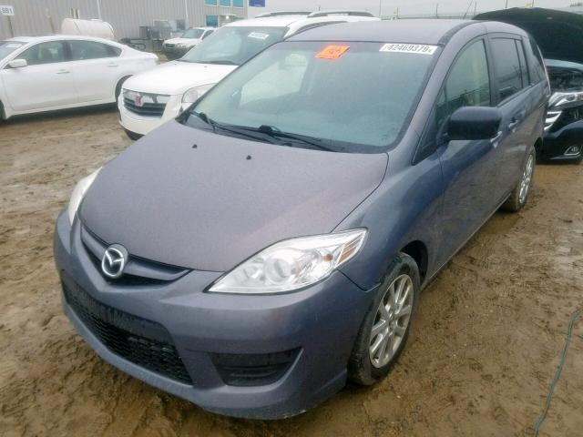 JM1CR2W36A0380740 - 2010 MAZDA 5 GRAY photo 2