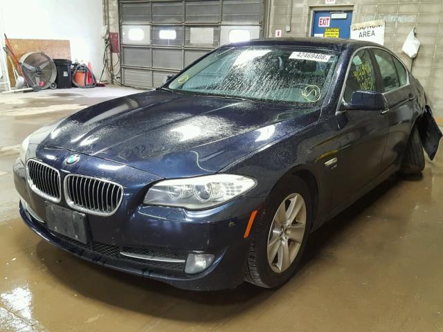 WBAXH5C58CDW10184 - 2012 BMW 528 XI BLUE photo 2