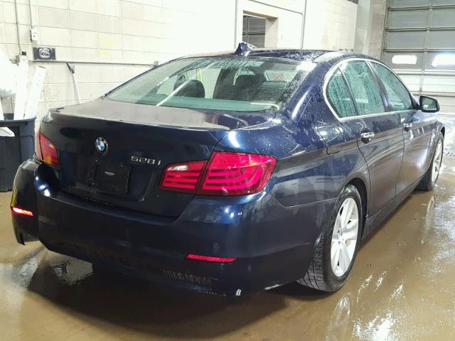 WBAXH5C58CDW10184 - 2012 BMW 528 XI BLUE photo 4