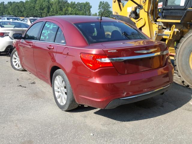 1C3CCBBBXCN267804 - 2012 CHRYSLER 200 TOURIN RED photo 3