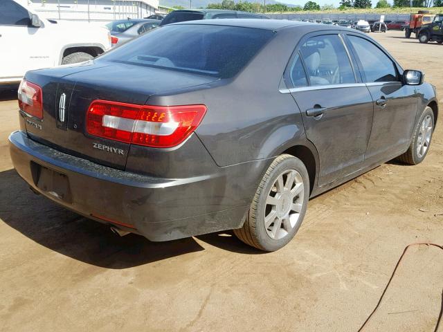 3LNHM26166R633609 - 2006 LINCOLN ZEPHYR BROWN photo 4