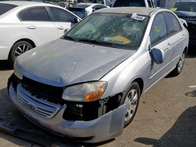 KNAFE122775429372 - 2007 KIA SPECTRA EX SILVER photo 2