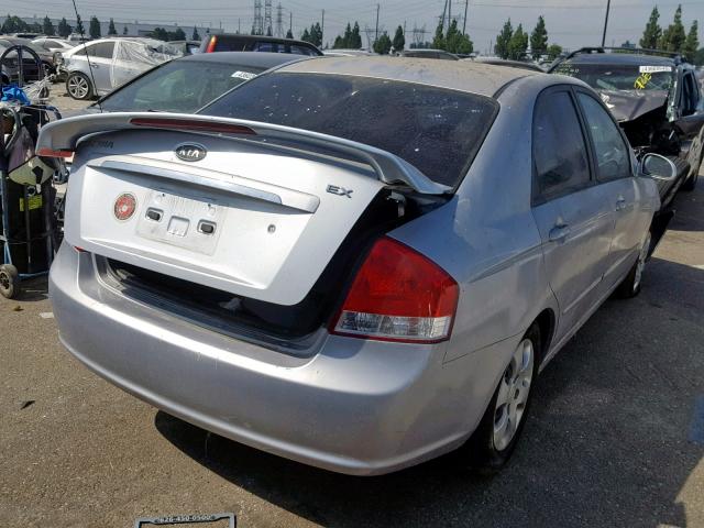 KNAFE122775429372 - 2007 KIA SPECTRA EX SILVER photo 4