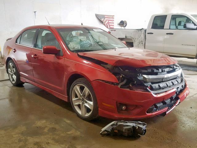 3FAHP0KCXCR230581 - 2012 FORD FUSION SPO RED photo 1