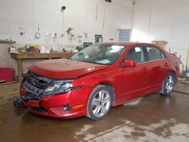 3FAHP0KCXCR230581 - 2012 FORD FUSION SPO RED photo 2