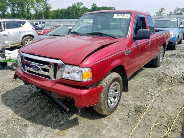 1FTKR1ED4APA01015 - 2010 FORD RANGER SUP BURGUNDY photo 2